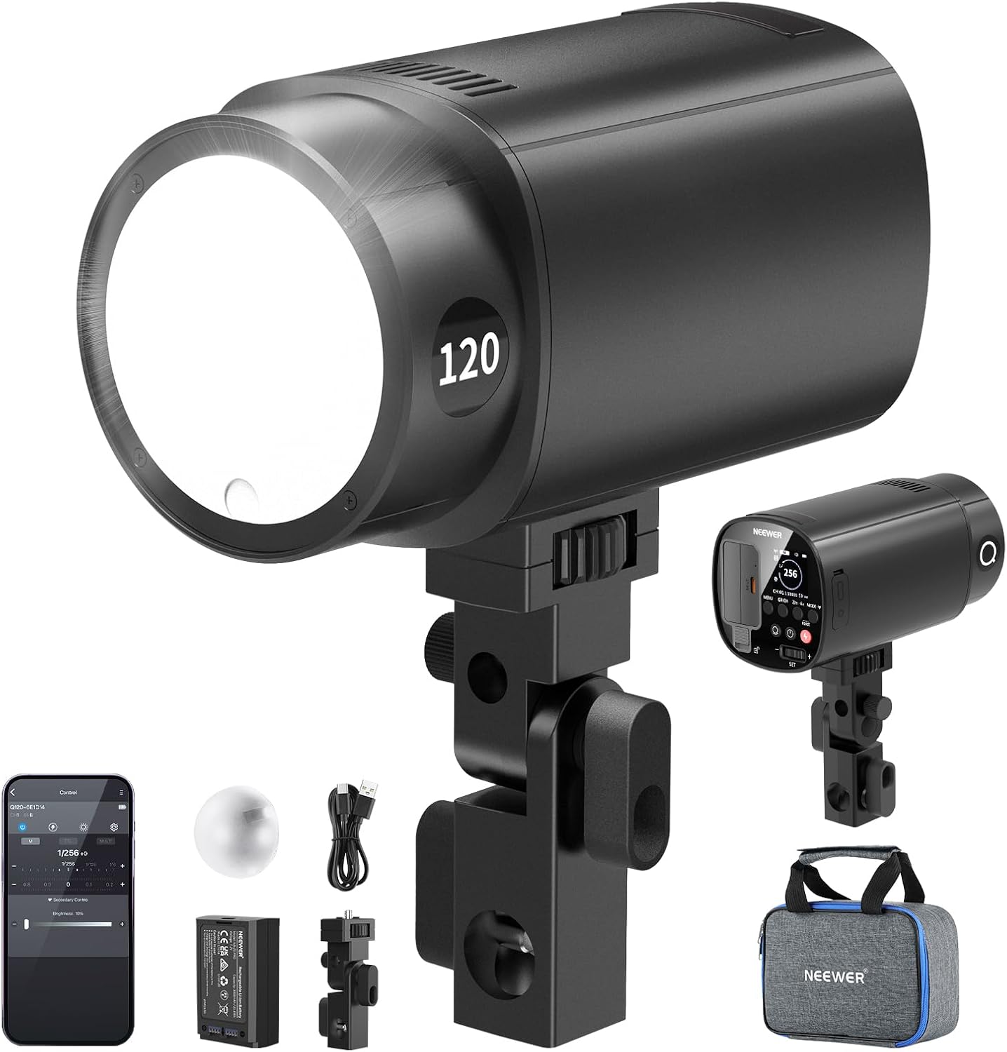Portable Strobe Monolight - NEEWER Q120 120Ws 2.4G TTL Flash