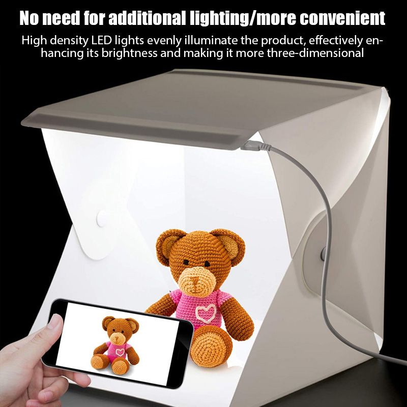 Photography Lighting Kit With Backdrop - Lightbox boîte à lumière Mini boîte