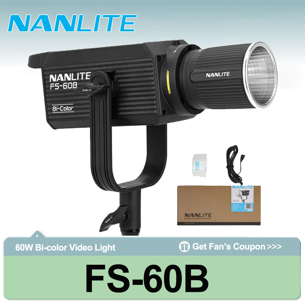 Photography Lighting For Outdoors - Projecteur bicolore Nanlite FS-60B 70W 2700K-6500K
