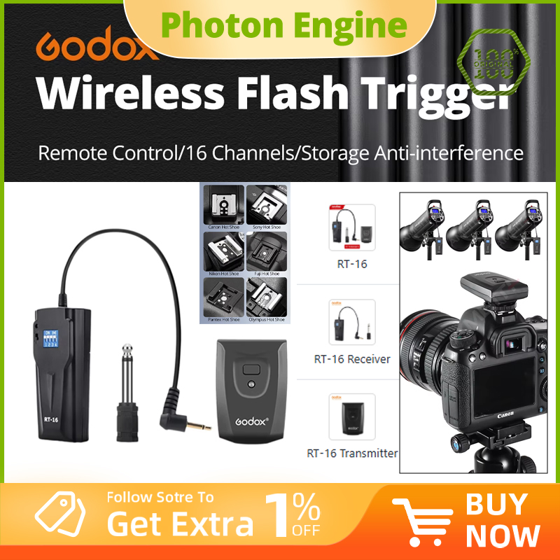 Trigger Receiver Set - Godox RT-16 Déclencheur de flash studio
