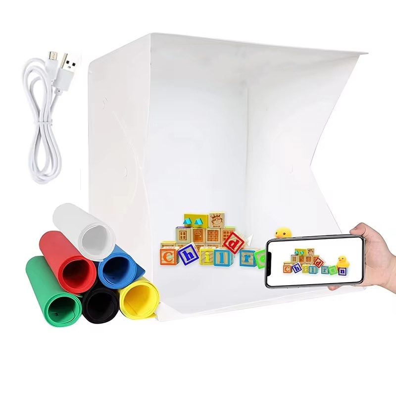 Macro Photography Lighting Kit - Boîte à lumière pliable, tente de