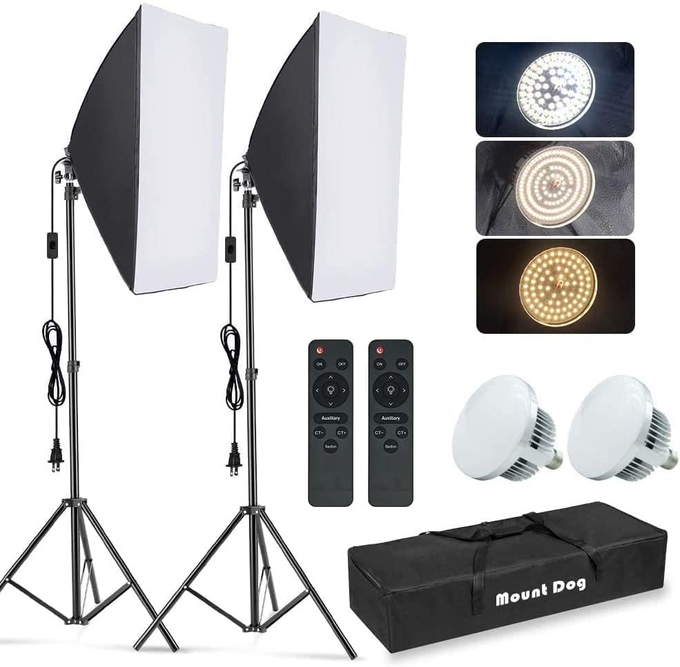 Photography Lighting Setup - Kit d'éclairage pour photographie avec boîte