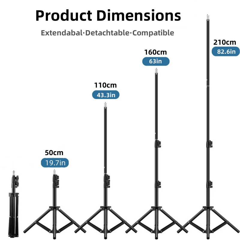 Photography Lighting Setup - Support de lumière robuste en alliage
