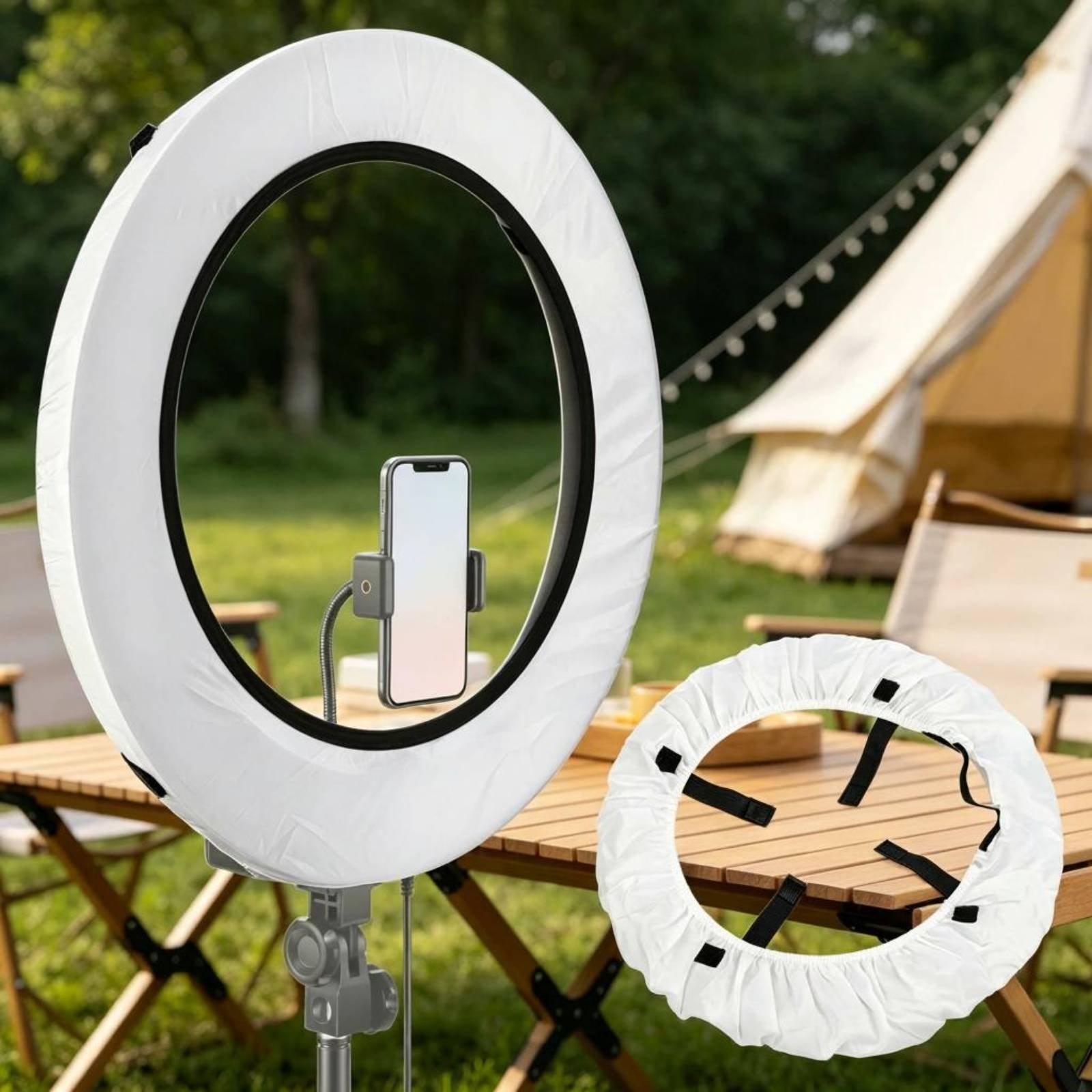 Couverture de lampe photo légè - Led Ring Light 18 avis et prix