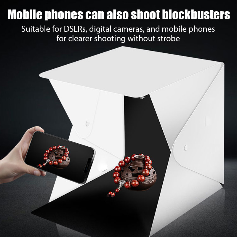 Boîte à lumière photo pliable  - Photography Lighting Kit With Backdrop avis et prix