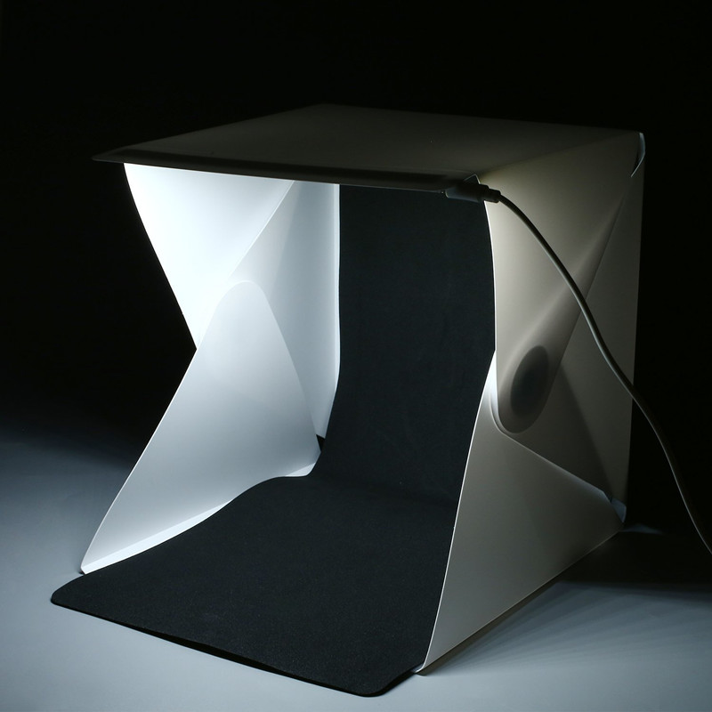 Boîte de studio photo portable - Photography Lighting Kit With Backdrop avis et prix
