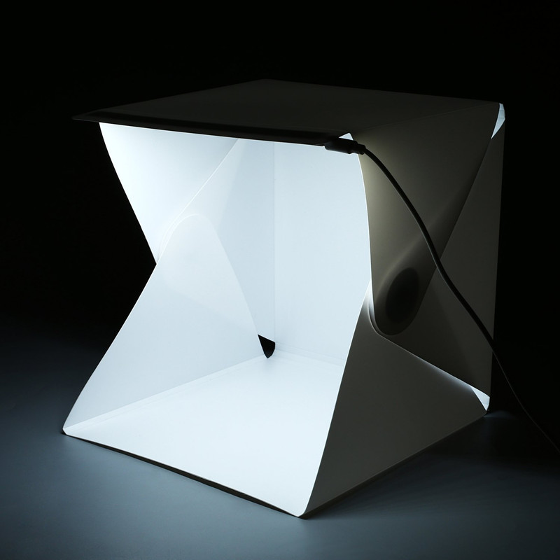 Boîte de studio photo portable - Photography Lighting Kit With Backdrop avis et prix