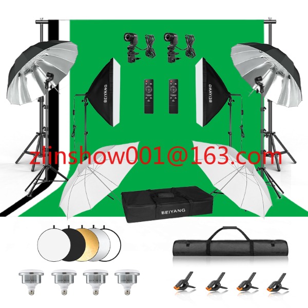 Équipement de Studio Photo 2.6 - Photography Lighting Kit With Backdrop avis et prix
