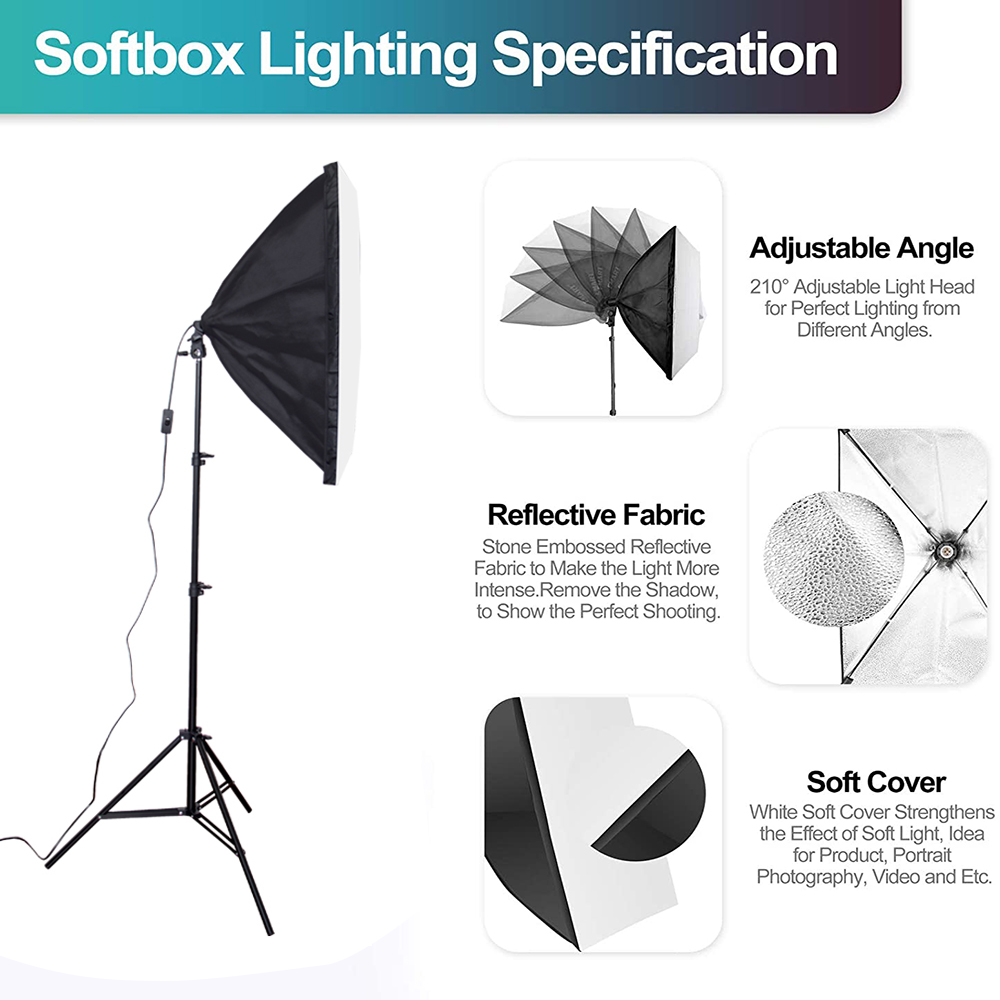 Ensemble d'équipement de Studi - Photography Lighting Kit With Backdrop avis et prix