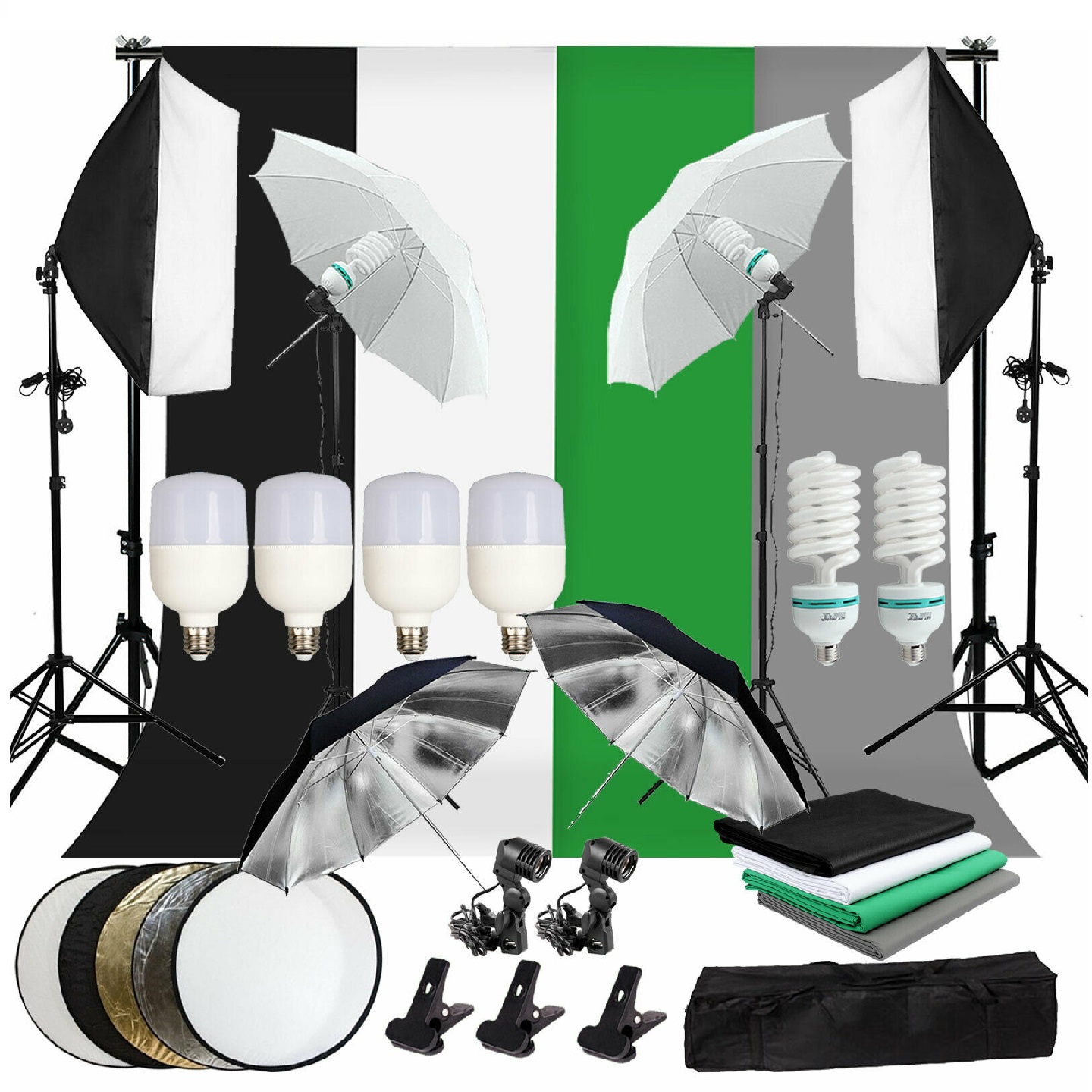 Kit de photographie complet Go - Photography Lighting Kit With Backdrop avis et prix