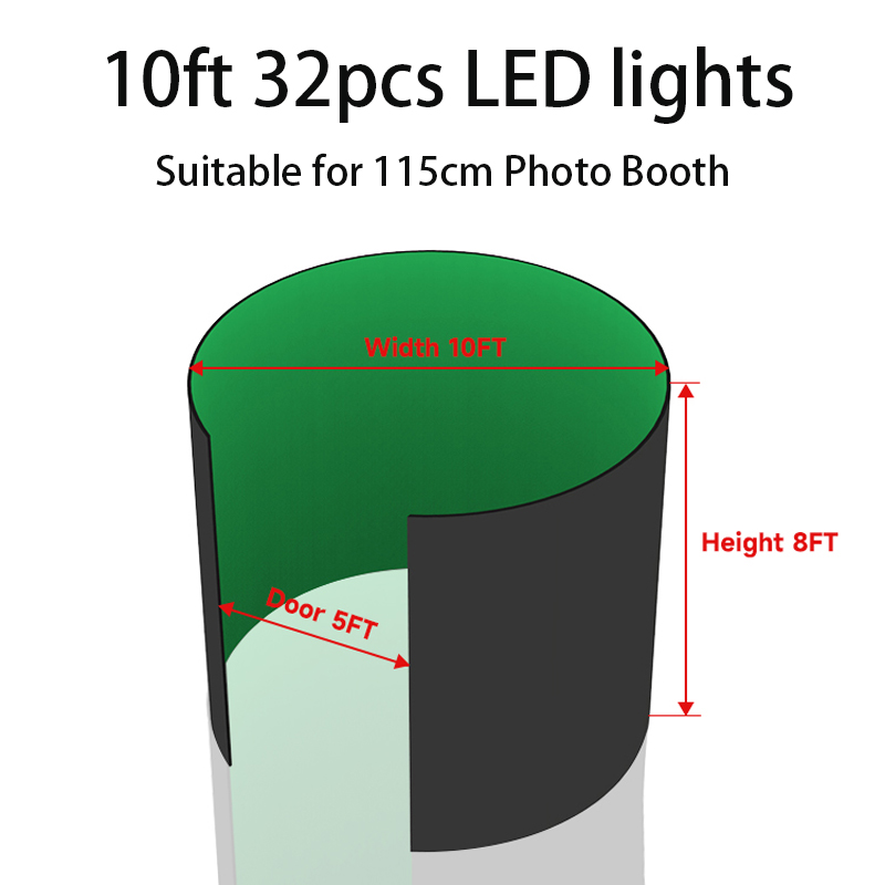Cabine photo 360° avec logo pe - Photography Lighting Kit With Backdrop avis et prix